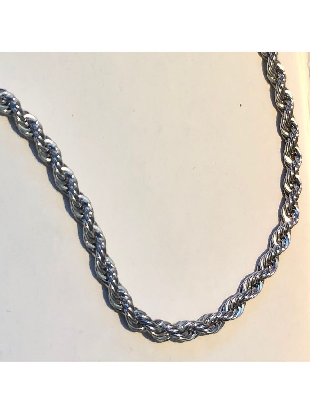 Vintage Champagne Glass Teardrop Pendant Rope Chain Statement Necklace Bridal - Picture 3 of 6